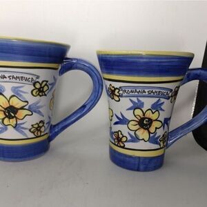 2 sambuca coffee mugs‎